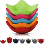 LIBERHAUS Microwave Bowl Holder Set of 5 – Five-Color Pack, Microwave Bowl Holders for Hot Food (7.5"x7.5") – Heat-Resistant Fabric, for Bowls, Cups, Saucers, Machine Washable