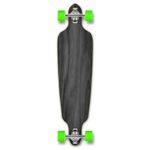 YOCAHER Professional Speed Drop Through Stained Complete Longboard, Black