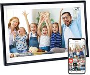 Hesmor Frameo 15.6 inch Digital Photo Frame WiFi - 1920x1080 FHD IPS Screen Touchscreen, Built-in 32GB Storgae, Auto Rotate, Electronic Photo Frame via App to Share Photos & Videos Anywhere