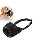 IREENUO Dog Muzzle to Prevent Biting Barking and Chewing with Adjustable Loop Breathable Mesh Soft Fabric