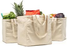 VeraMia 3pc Canvas Grocery Bags wit