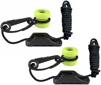 EDSRDPLT 2010 Durable Downrigger Weight Retriever Kit - 98-Inch Cord with Snap, Cleat & Fairlead for Safe and Easy Weight Management - Ideal for Trolling and Deep-Sea Fishing (2)