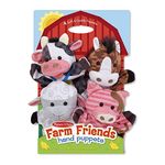 Melissa & Doug Farm Hands Animal Puppets, Puppets and Theaters, Soft Toy, 2+ years, Gift for Boy or Girl