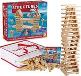 MindWare KEVA Structures 600 Planks - Free-Form 3D Building kit for Kids - Create Your own Architecture Designs with Simple Wood Blocks