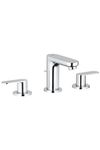 GROHE Eurosmart Cosmopolitan Three-Hole Basin Mixer 1/2"S-Size Chrome 20187000