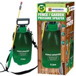 5L Manual Pump Fence Pressure Sprayer - Multipurpose Outdoor Garden Sprayer | Cleaning, Watering Lawn, Unwanted Weeds Killer | Efficient, Durable & Long Lasting