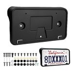 Forccord Custom Fit for License Plate Bracket Ford Escape 2012 2011 2010 2009 2008 Front License Plate Frame Black Car Accessories Replacement 8L8Z17A385AA 8L8Z-17A385-AA (Included Hybrid)