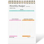 Monthly Budget Planner Notepad - Undated Expense Tracker Notebook. Monthly Budgeting Journal, Finance Planner & Accounts Book to Take Control of Your Money.A5(5.6 x 8.3inchs), 100gsm paper-Pink