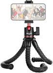 NEEWER Camera Tripod with Remote, Mini Flexible Tripod Stand with Action Camera Mount Adapter for Hero 12 11 10 9, Hidden Phone Holder with Cold Shoe, Vlog Phone Tripod for iPhone, Max Load 4.4lb, T30