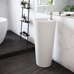 Swiss Madison Well Made Forever SM-PS307 Monaco Pedestal Sink, Glossy White