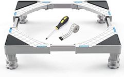 Adjustable Fridge Stand- Refrigerator Stand-Mini Fridge Stand- Washing Machine-Washer Stand-Strong Feet for Fridge- Mobile Base Stand with 4 Strong Feet Multi-Functional Base (4 Feet)