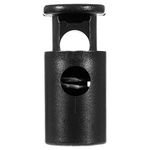 1/4 Inch Heavy Duty Barrel Cord Lock Toggle Stop Sliders - Use with Paracord, Drawstrings, Accessory Cordage and More (5 Pack)