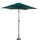 Brandway Center Pole Patio Luxurious Umbrella with Base - Garden Umbrella, Outdoor Umbrella (Green)