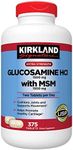 Kirkland GhZzx, Extra Strength Glucosamine HCI with MSM 375 Count (Pack of 2)