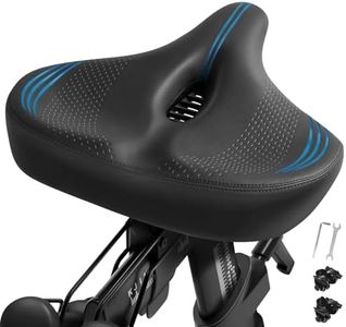 Extra Oversized Bike Seat Cushion for Peloton Bike & Bike+, Comfort Bicycle Seat Replacement for Men Women, Wide Bike Saddle Compatible with Peloton Accessories, Exercise, Electric, Cruiser Bikes