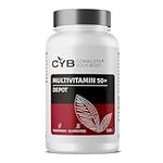 Multivitamin 50+ Over 50 Multivitamins for Men and Women - 120 Vegetarian Tablets 4 Month Supply - Complete Your Body