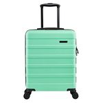 Cabin Max Anode Cabin Suitcase 55x40x20 cm Built in Lock, Lightweight, Hard Shell, 4 Wheels, Suitable for Ryanair, Easyjet, Jet 2 Paid Carry on (Mint Green, 55 x 40 x 20 cm)