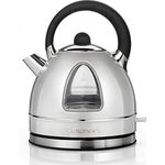 Cuisinart Traditional Style Electric Kettle Fast Boil, Cordless, Quiet, Easy Pour Easy Clean, Removable Limescale Filter 1.7L Capacity 3Kw Matching Toaster Available Stainless Steel