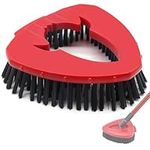 Spin Mop Scrubber Head Replacement, Rocket Shape Stiff Bristle Scrubbing Head Brush Head Scrubber Brush Head for Bathroom, Kitchen, Tub, Tile Compatible with V ileda