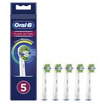 Oral-B FlossAction Electric Toothbrush Heads with CleanMaximiser Technology Pack of 5, White