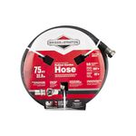 Briggs & Stratton 8BS75 75-Foot Premium Heavy-Duty Rubber Garden Hose - 75 ft, Black