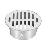 uxcell Floor Drain Cover, 4.4 Inch Stainless Steel Anti Blocking Drain Cover for Outdoor Bathroom Kitchen, 88 Flat Mouth