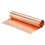 uxcell Copper Sheet Roll 3500mm x 300mm x 0.1mm, 99.9% Pure Copper Strip Copper Flashing Metal Foil Plate for Electricity DIY Projects (Multiple Sizes)