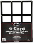 BCW 9-Card Screwdown Holder - Black