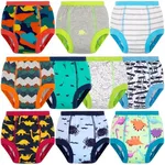 BIG ELEPHANT 10-Packs Absorbent Unisex Potty Training Pants for Boys & Girls,5-6Y