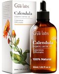 Gya Labs Calendula Oil Organic for Skin - 100% Natural Calendula Carrier Oil for Face - Organic Calendula Oils for Hair Growth, Body Lotions, Soaps & Moisturizer (30ml)