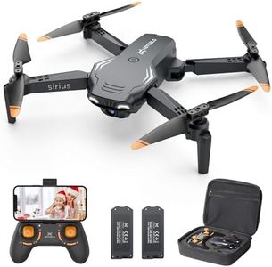 Heygelo Drone for Kids with 1080P HD Camera - Foldable FPV RC Quadcopter for Adults Beginners, Toys Gifts for Boys Girls with Carry Case, Voice Control, Gesture Selfie, Altitude Hold, 2 Batteries