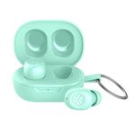 JLab JBuds Mini True Wireless Earbuds, In Ear Headphones, Bluetooth Earphones, Ear Buds with 20H Playtime, Bluetooth Earbuds with Microphone, Charging Case, Multipoint, EQ3 Sound, Mint Green