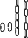 garini 3 Feet Industrial Black Light Fixture Chain, Metal Pendant Chandelier Chain