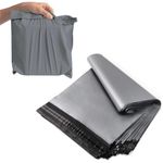 Mailing bags 12 x 16 inch 24pk Grey Parcel Delivery Bags with Self-Seal Closure Flexible Lightweight and Tear Proof Postal Bags Multipack Envelope Bags Recycled Mail Bags (12" x 16" 24pk)