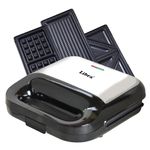 Libra 750 Watt 3 in 1 sandwich maker for Toast/Waffle/Grill, Multifuctional Toaster Griller Sandwich maker, Waffle Maker Machine with Non Stick Grill Plates, 1 Year Warranty (Silver)