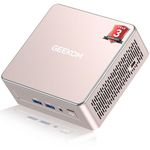 GEEKOM [Dominant Performance] A5 Mini PC Windows 11 Pro, AMD Ryzen 7 5825U (Beat N95/N97, Up to 4.5GHz) 16GB DDR4 & 512GB PCIe NVMe SSD, Radeon Vega 8 Graphics/8K UHD/WiFi 6/BT 5.2/Ultra-Quiet Cooling