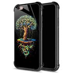 CARLOCA Compatible with iPhone 6S Case,Tree of Life Colorful Snake iPhone 6 Cases for Girls Boys,Graphic Design Shockproof Anti-Scratch Drop Protection Case for iPhone 6/6S