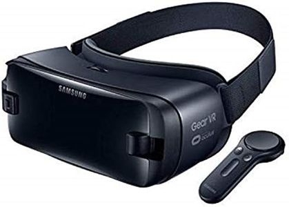 Samsung Gear VR Virtual Reality Glasses with Controller Spanish Version Black (Black)- Spanish Version