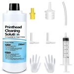 Printer Cleaning Kit 250mL, Printer Head Cleaning Kit for Epson Ecotank, Print Head Cleaning Kit for HP Inkjet, Printer Head Cleaner Sublimation Printer, Print Head Cleaner for Canon Brother Inkjet