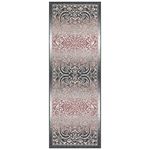 Maples Rugs Pelham Vintage Runner Rug Non Slip Washable Hallway Entry Carpet [Made in USA], 1'8 x 5, Gray/Coral