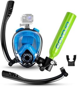 GOYOJO 0.5L Mini Scuba Tank with Snorkel Mask – Portable Underwater Air Supply for Snorkeling & Shallow Dives, DOT‑Certified 5–8 Min Underwater Breath System