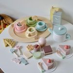 Smartwo Montessori Wooden Tea Set f