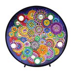 Diamond Painting Mandala Lamp with LED Lights DIY Special Shaped Full Drill Crystal Diamond Drawing Bedside Lamp for Home Decoration or Gifts-6.0x6.0inch (Mandala M)