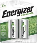 Energizer 2 Precharged Recharg Battery, C, NiMh, PK2 Lighting, Green and Silver (Packaging May Vary), 2 Count