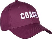 Coach | Coaching Baseball Hat - Royal Blue, Red, Green, Navy, Black Men Women Cap, Maroon, One Size