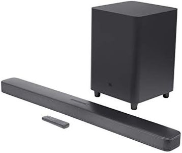 JBL Bar 5.1 Surround Sound Bar, Amazon Exclusive Entertainment System with Streaming Capabilities and Subwoofer, Compatible with Amazon Alexa, Black