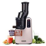 Hamilton Beach Professional Cold Press Slow Juicer with FREE Sorbet Attachment, Smart PurePress Technology, Slow Juicer for Fruits & Vegetables