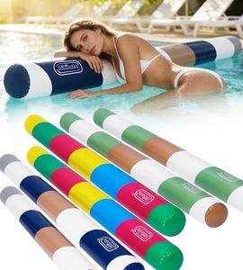 BIBIHAHA 6 Pack Inflatable Pool Noodles, 61 Inch Heavy Duty PVC Pool Floats for Adults & Kids, Jumbo Blow up Pool Noodles, Portable Giant Swim Noodle for Swimming, Lake, Beach, Travel