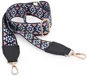 ADISA Printed Replacement Straps for Sling Shoulder Crossbody Bag Adjustable Belt (SLH8170-NAV)