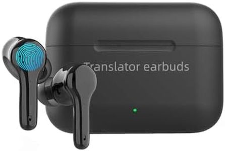 Anfier AI Translation Earbuds Real Time M6 Translator Earbuds Support 144 Languages for Android iOS Online|AI|Voice| Photo Translation for Business,Travel & Language Learning M6 Online Black